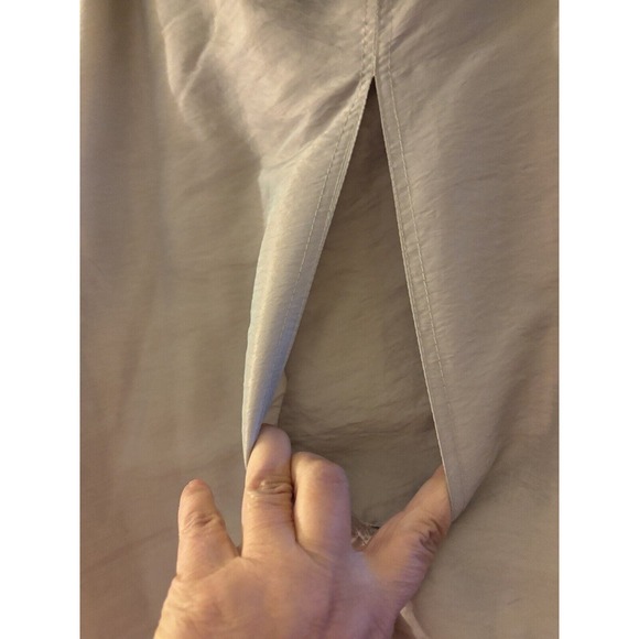 Vintage Innovations By Izzi Long Tan Jacket With Genuine Fox Tail Fur Hood Sz L - Picture 4 of 9